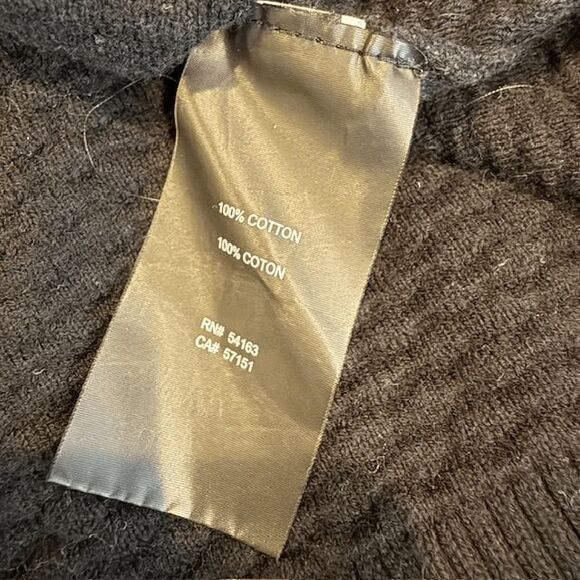 Karl Lagerfeld Textured Basketweave Honeycomb Black Sweater Men's Size Medium - Picture 5 of 10